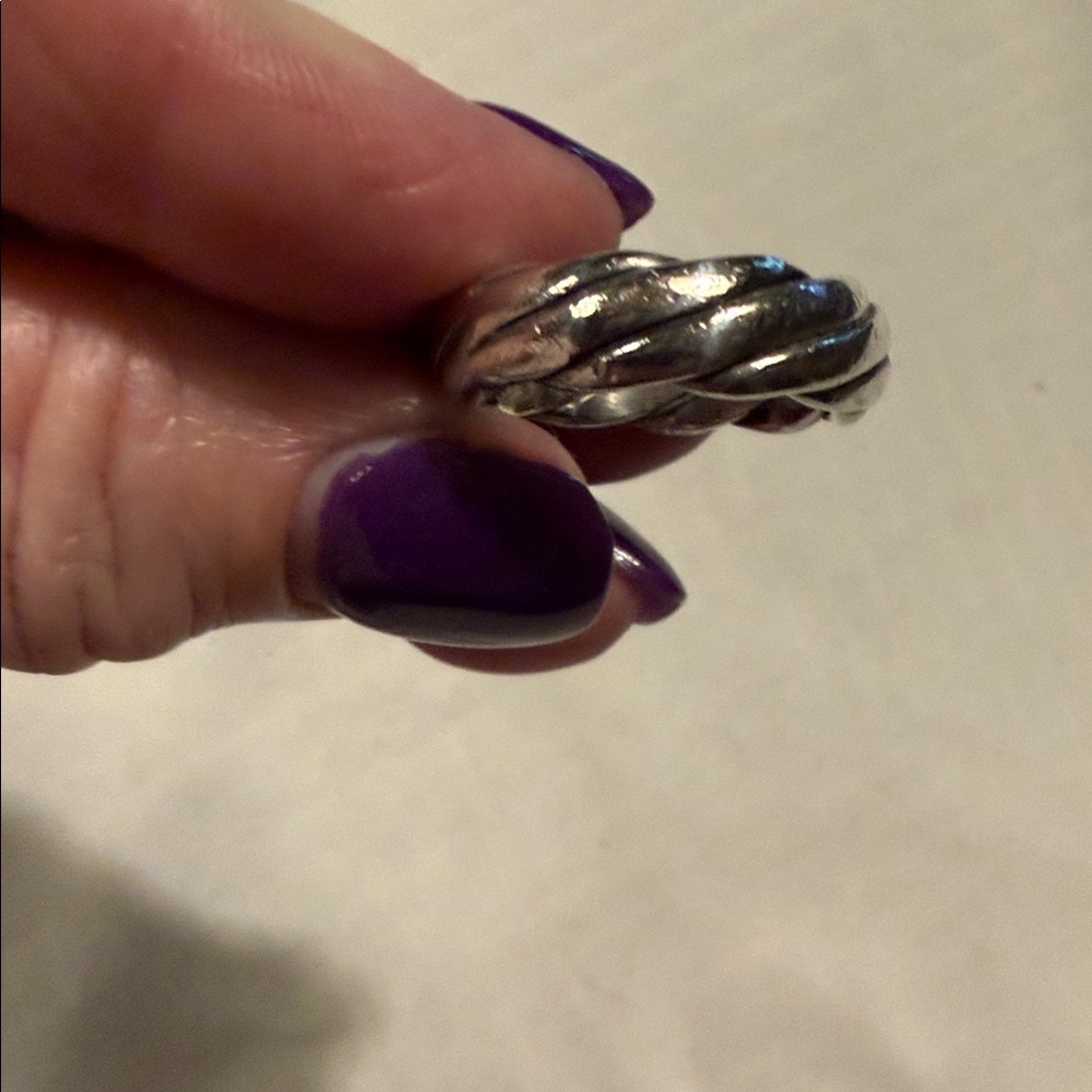 Elegant Sterling Silver Braided Ring